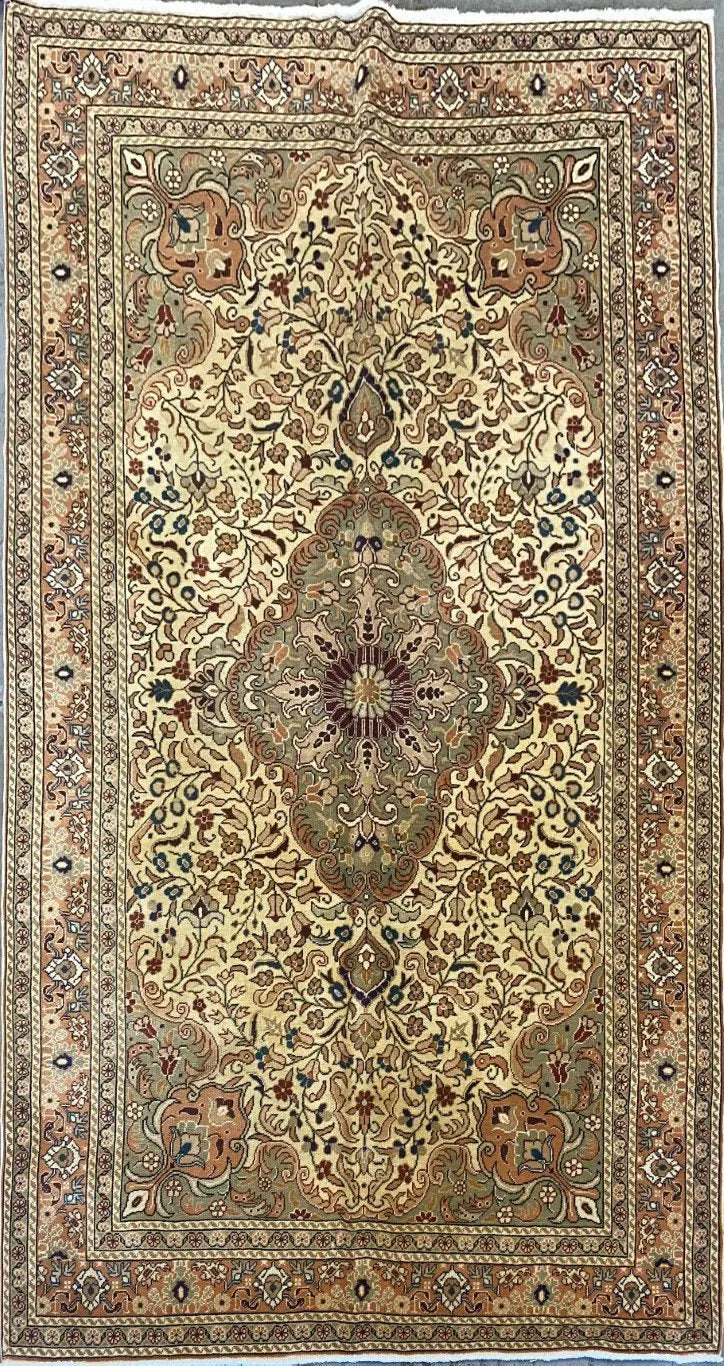 One Of The Kind Turkish Hand-Knotted Rug 7'4" x 4'8"